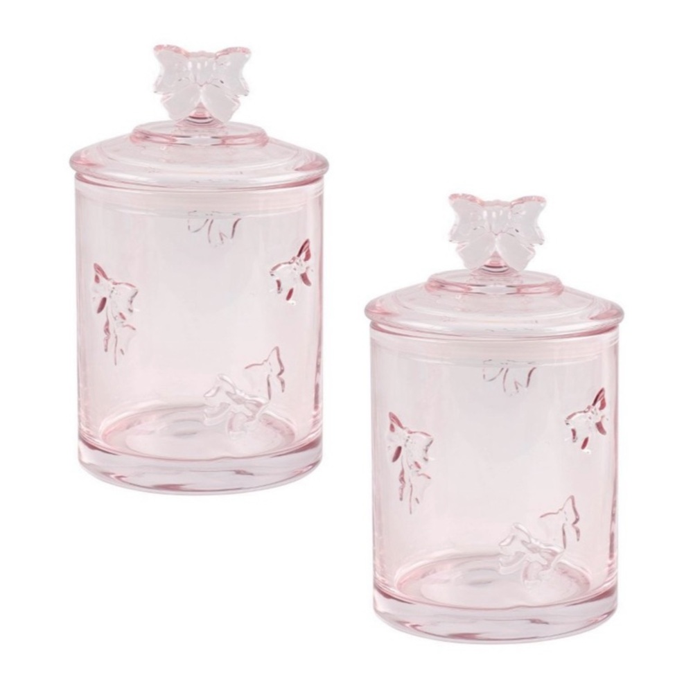 Cook With Color Bow Icon Treat Gifting Jar CWC Valentine Candy Jar